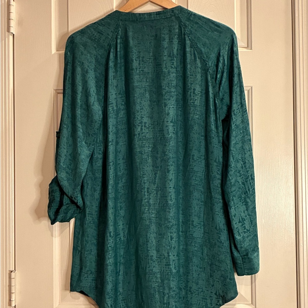 Rock & Republic Teal Textured Top - Picture 4 of 11